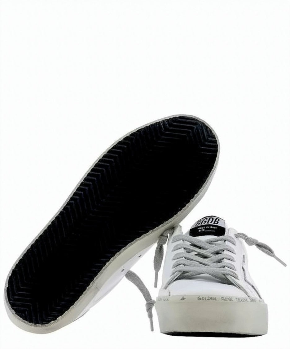Golden Goose Low-Top White Sneakers With Silver Star Detail