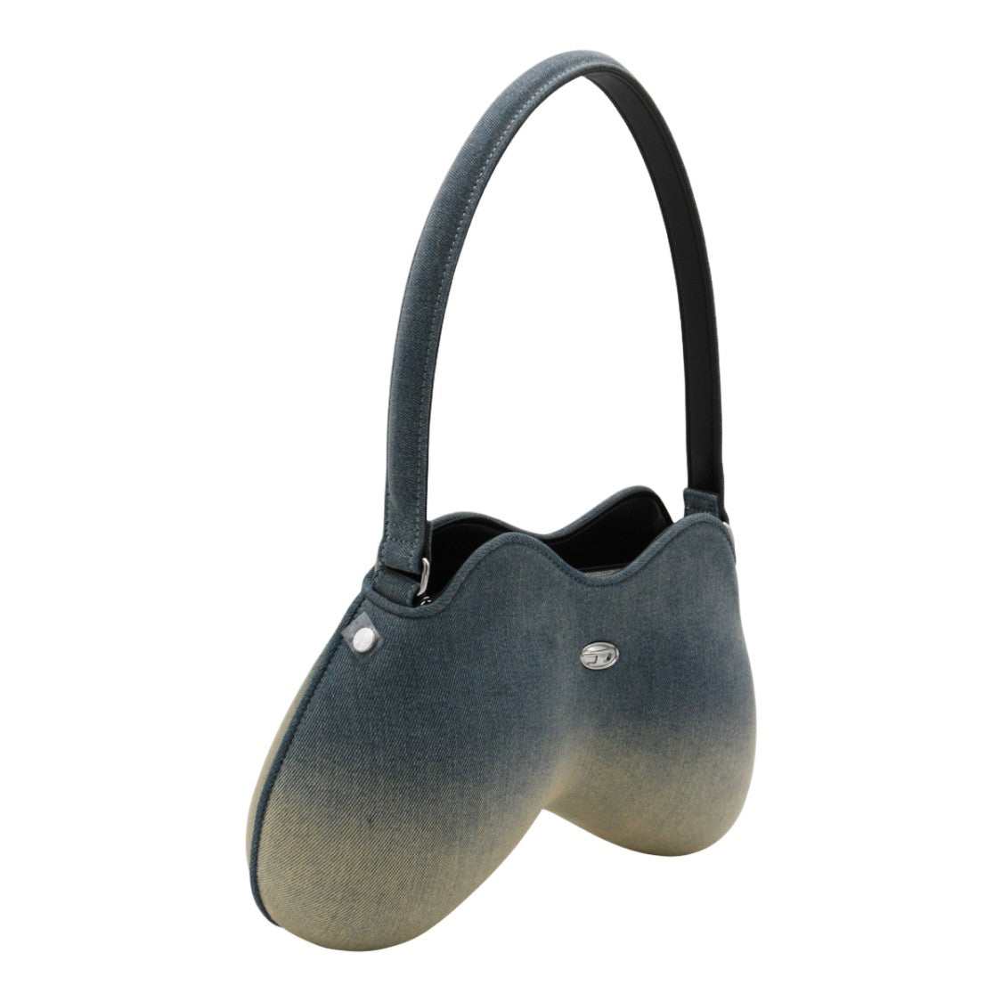 Diesel Sculptural Denim Bag With Gradient Effect
