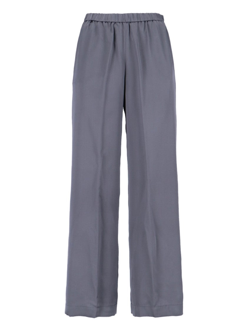Aspesi Classic Tailored Grey Trousers With Straight Leg Cut
