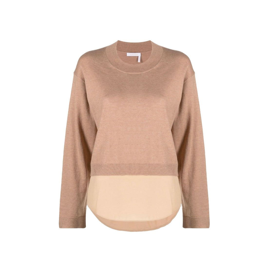 See By Chloé Brown Cotton And Wool Sweater
