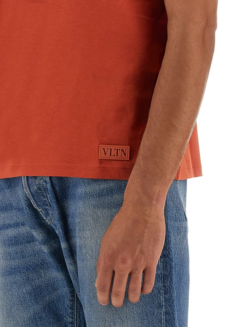 Valentino Relaxed-Fit Orange Cotton T-Shirt