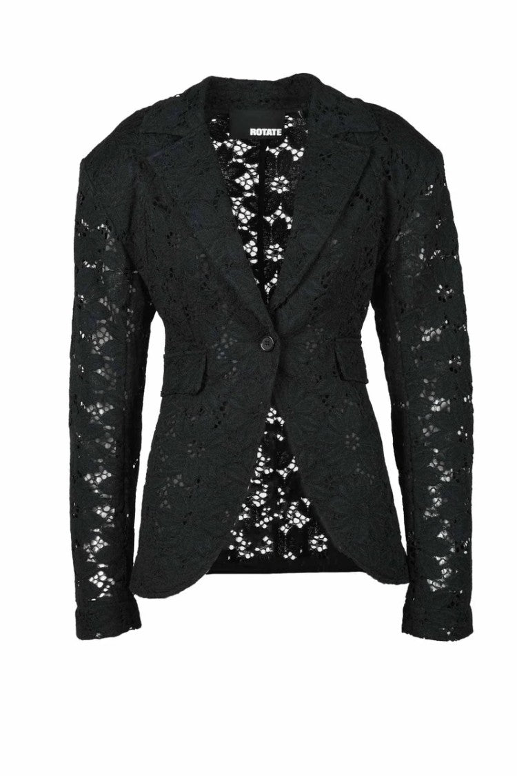 Rotate Birger Christensen Polyamide Cotton Jacket - Black