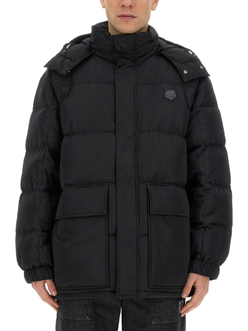 Maison Kitsuné Oversized Puffy Jacket With High Collar