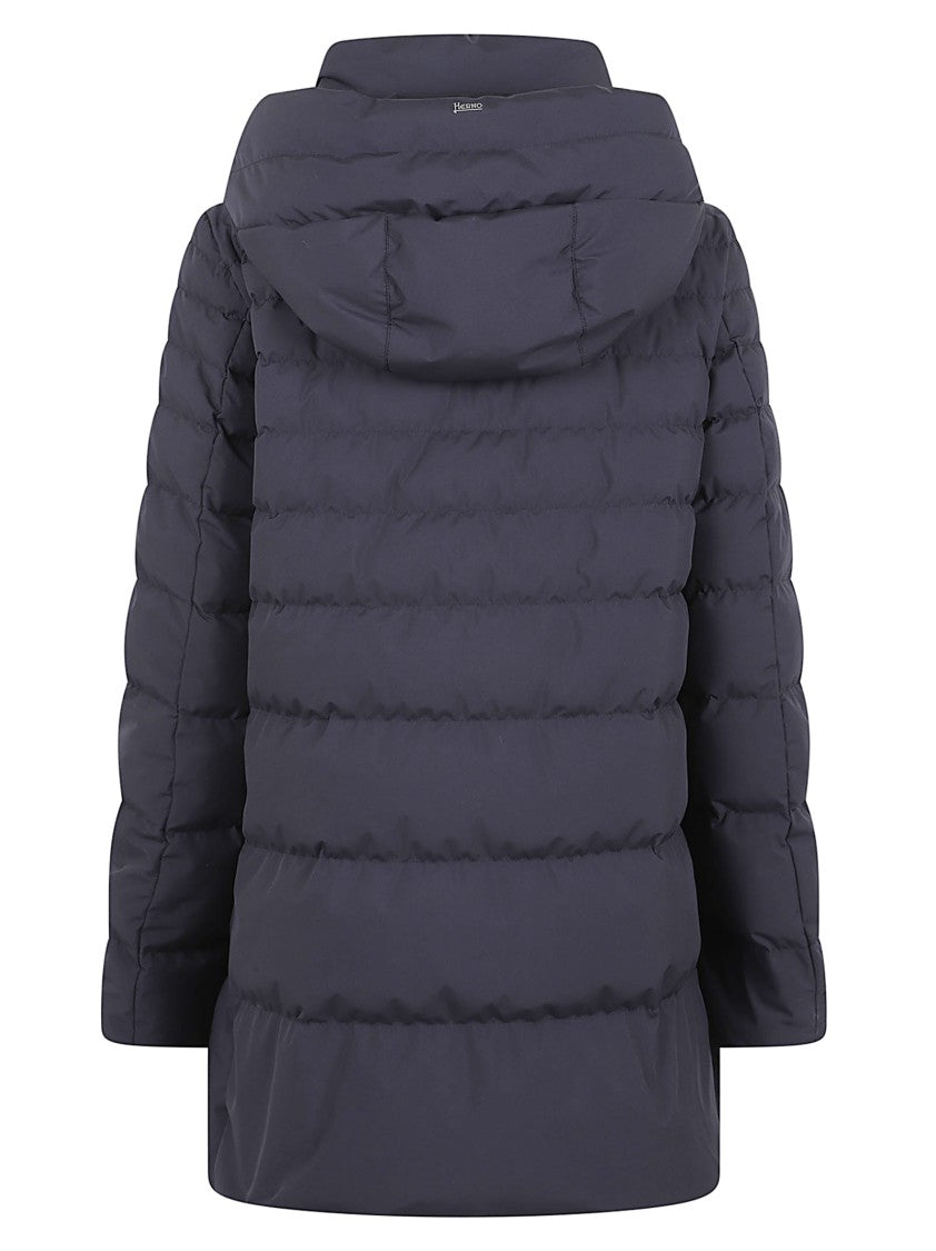 Herno Quilted Down Coat With Adjustable Cuffs