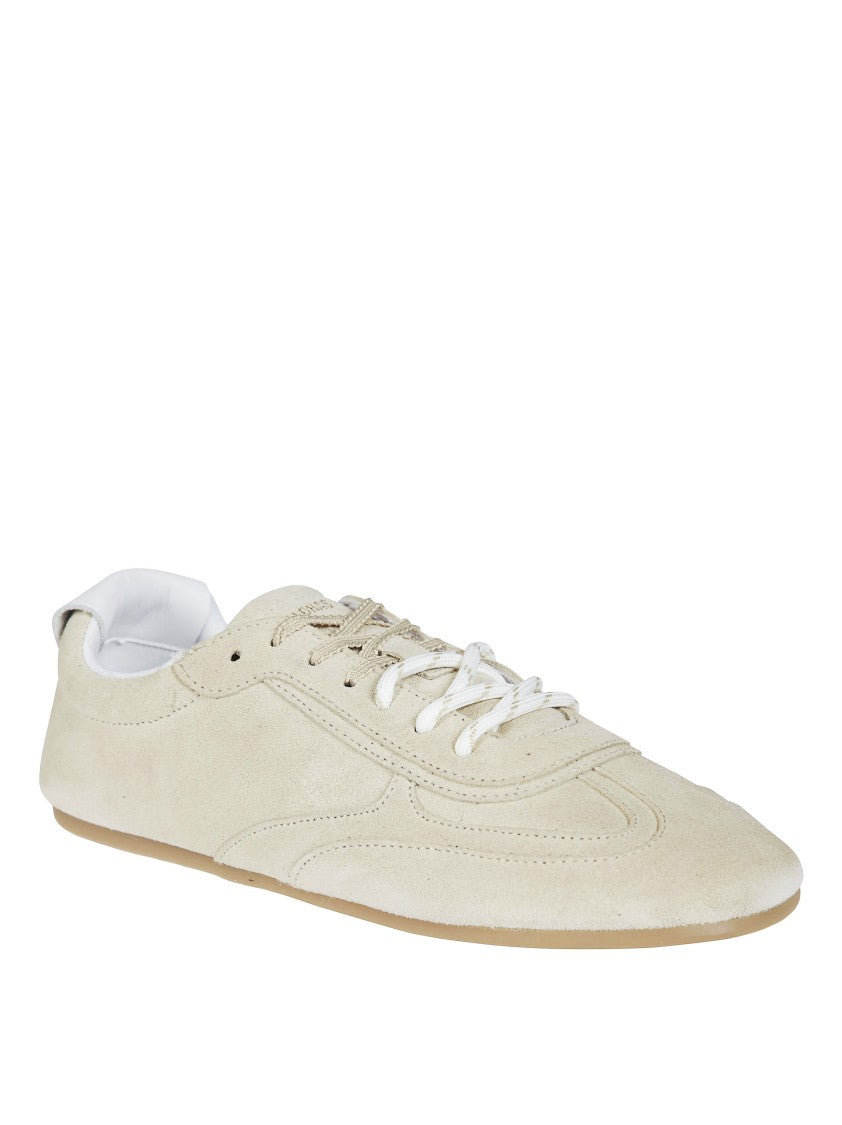 Alohas Beige Suede Leather Sneakers