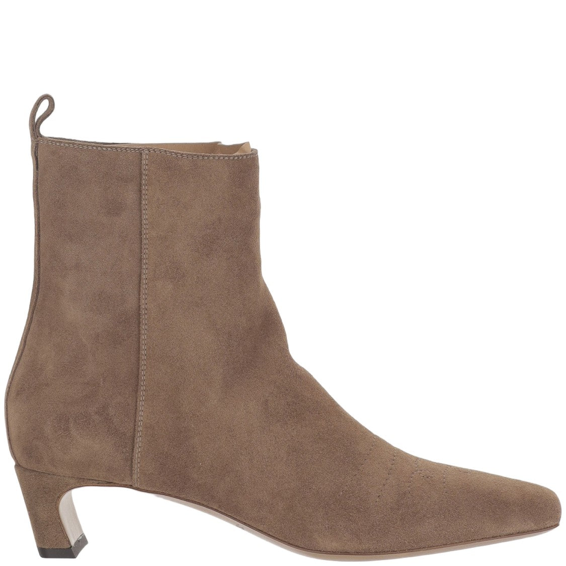 Sartore Pointed Toe Suede Flat Ankle Boots
