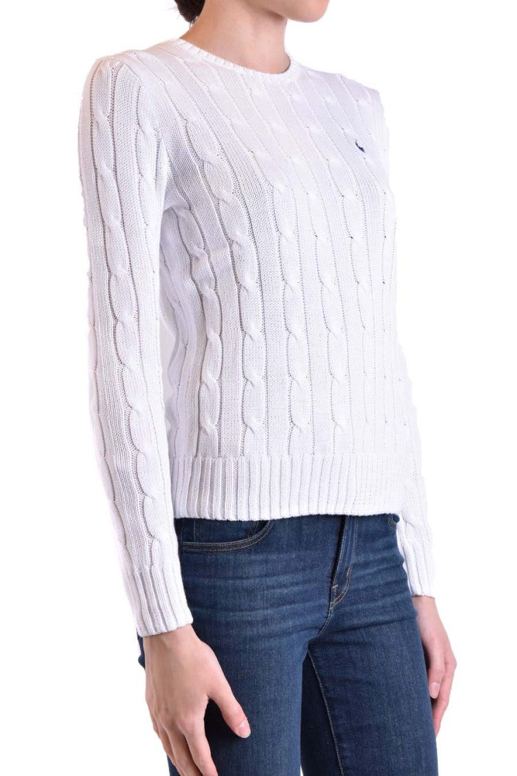 Polo Ralph Lauren White Cotton Sweater