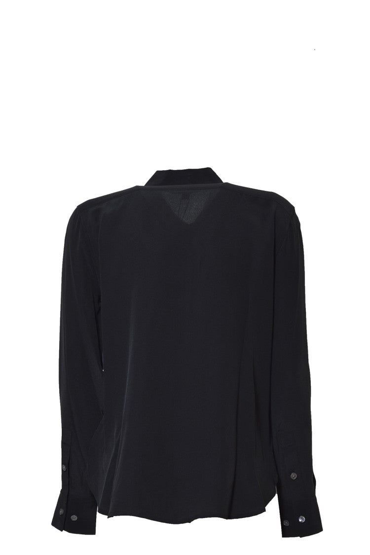 Equipment Leema Black Silk Blouse