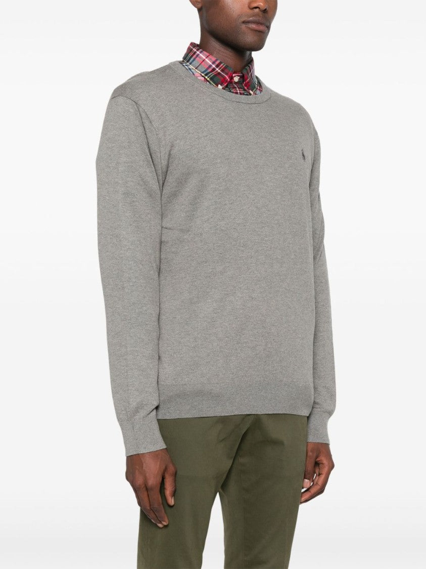 Polo Ralph Lauren Mélange Effect Cotton Blend Sweater