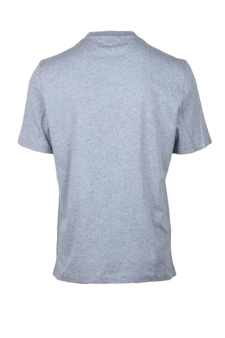 Brunello Cucinelli Cotton T-Shirt With Cityscape Sketch