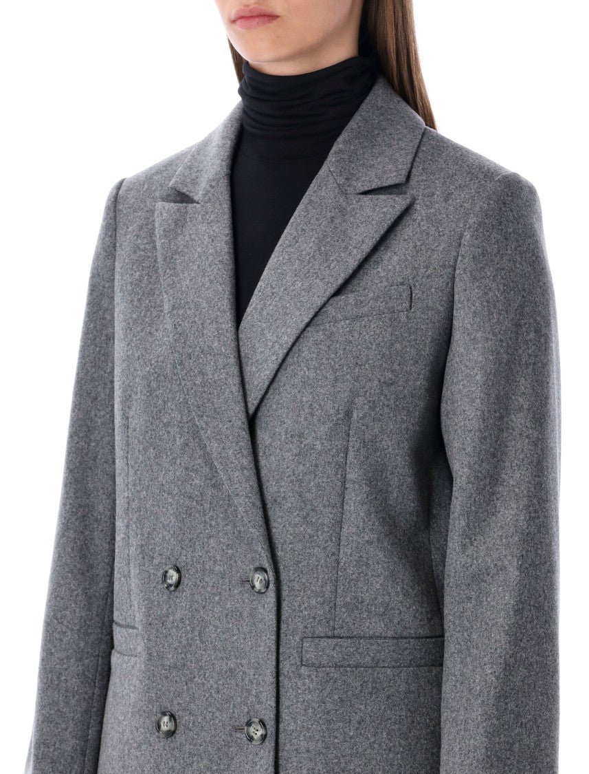 A.P.C. Lucy Double-Breasted Wool Blazer