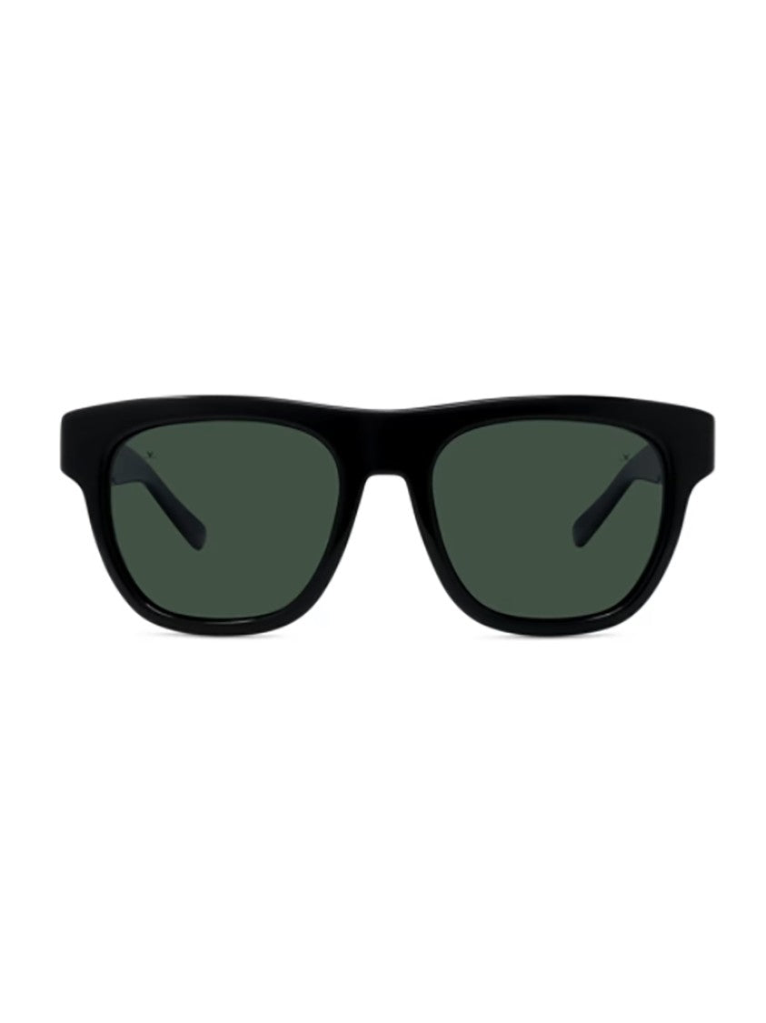 Vuarnet Black Vu40033i Rectangular Green Sunglasses