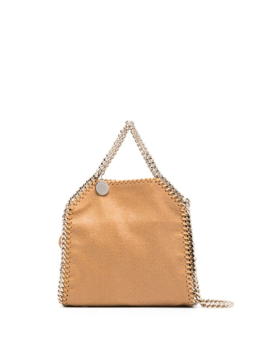Stella Mccartney Geometric Brown Bag With Magnetic Fastening And Chain Strap