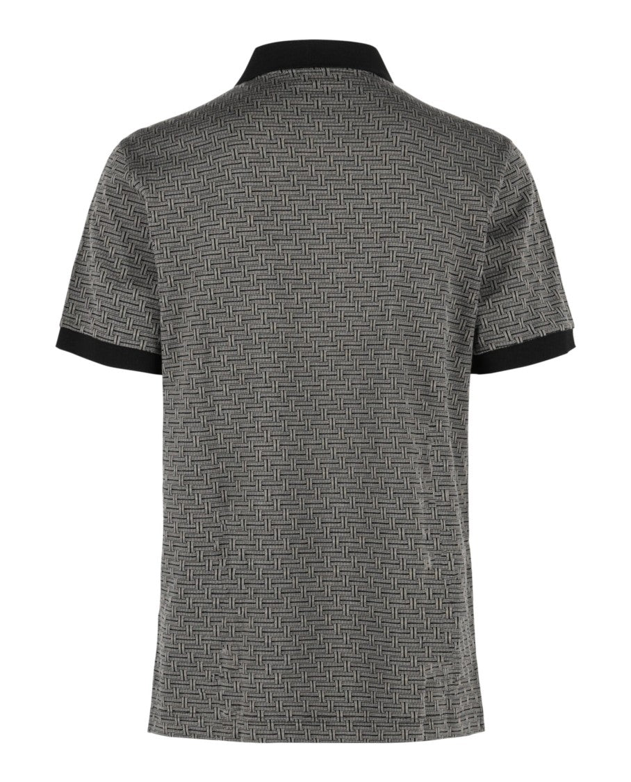 Brioni Geometric Contrast-Trim Polo