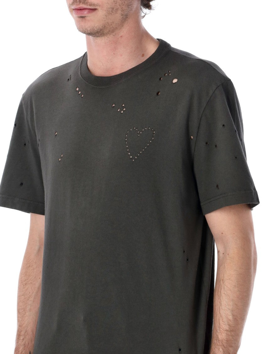 Golden Goose Distressed Heart T-Shirt