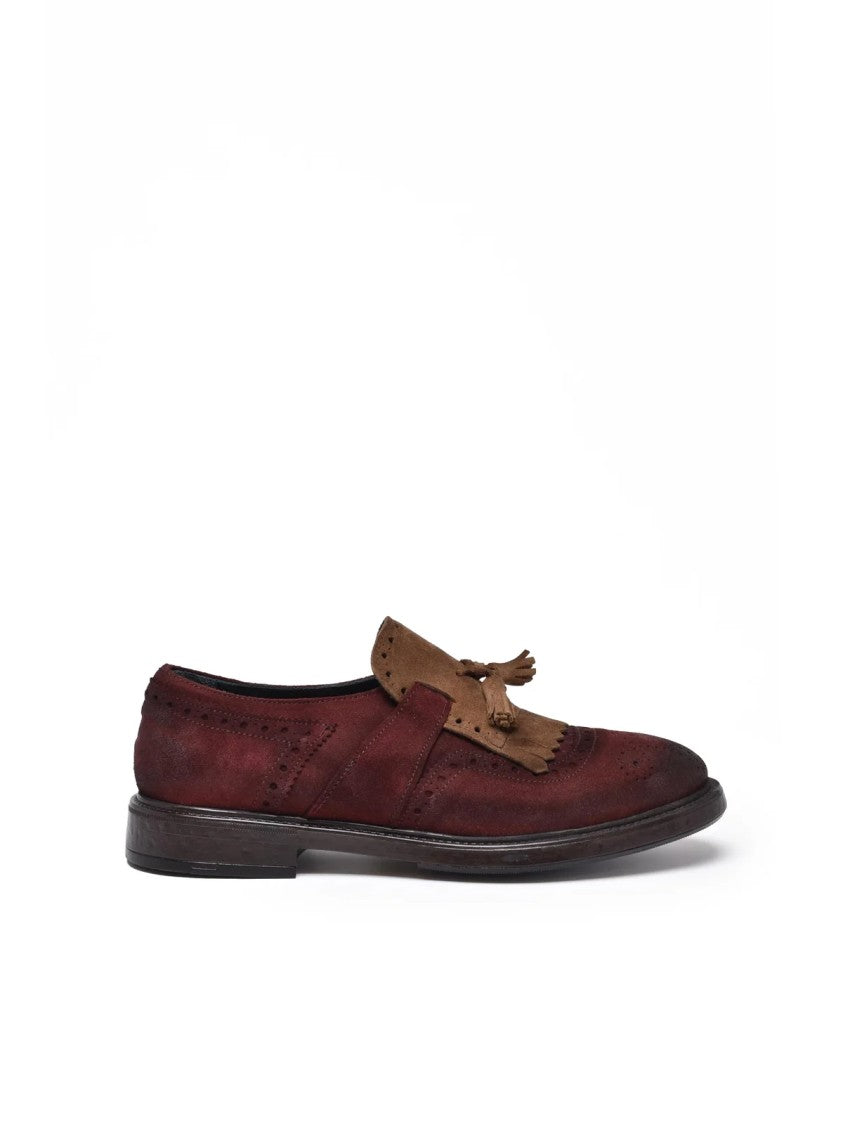 Botti 1913 Brown Suede Perforated Loafers