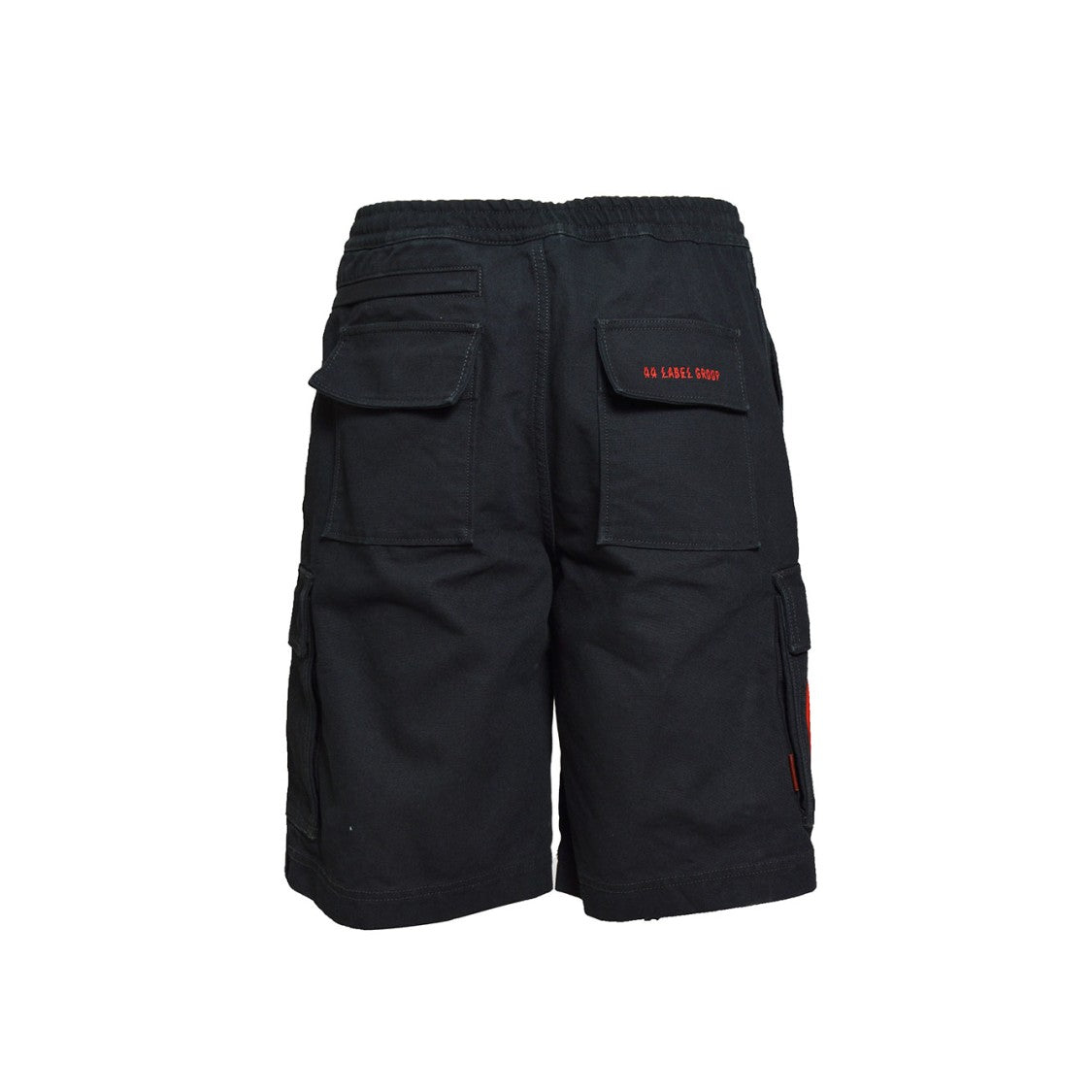 44 Label Group Id Cargo Bermuda Shorts In Black Cotton