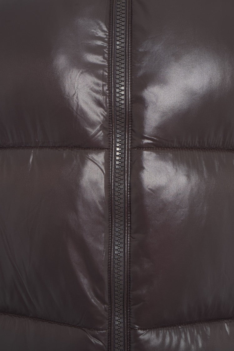 Save The Duck Quilted Vest With High Collar And Double Zipper