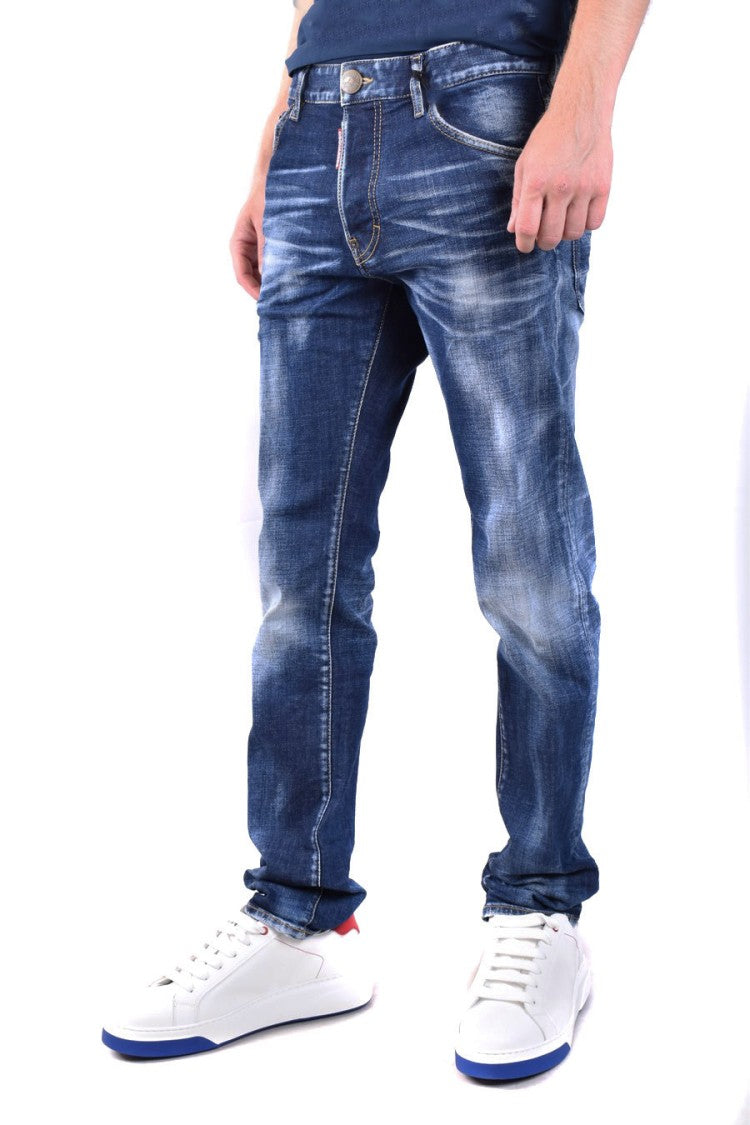 Dsquared2 Blue Cotton Jeans