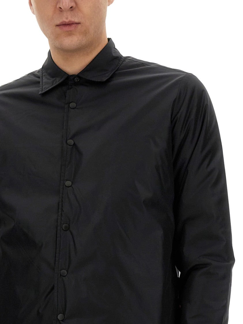 Aspesi Button-Up Minimalist Jacket With Classic Collar