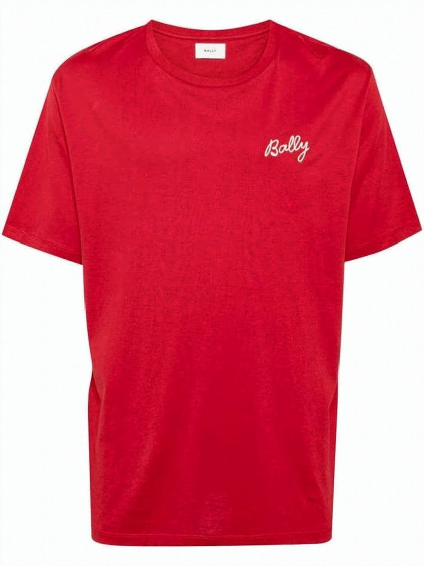 Bally Red Crew Neck T-Shirt