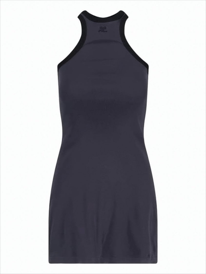 Courrèges Sleeveless Fitted Mini Dress