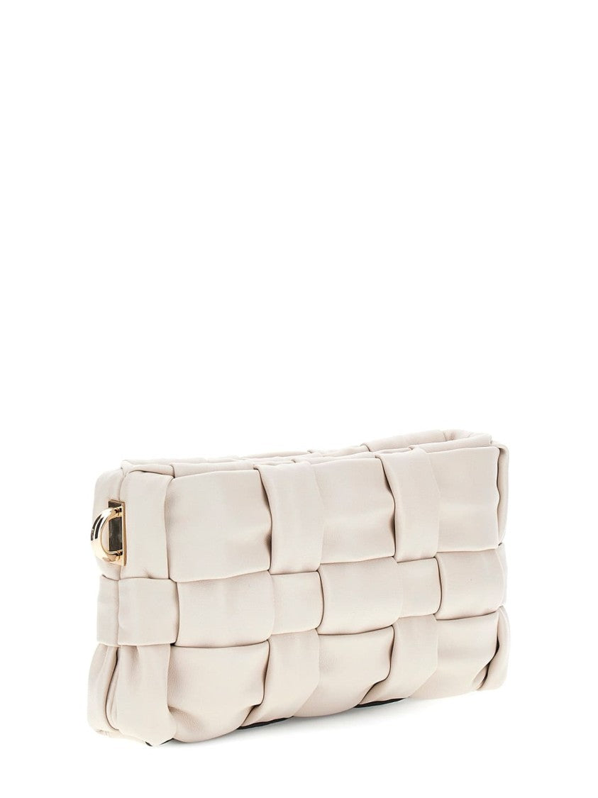 Guess Woven Faux Leather Shoulder Bag