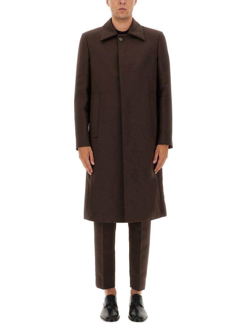 Mm6 By Maison Margiela Mid-Thigh Length Wool Blend Coat