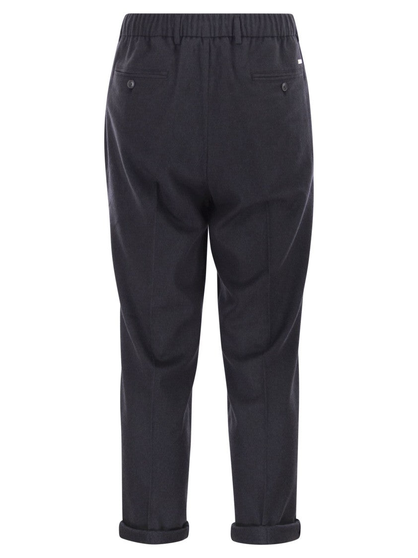 Herno Cashmere And Silk Trousers