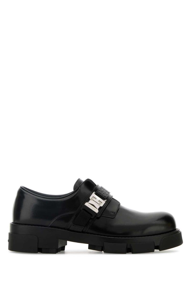 Givenchy Black Leather Terra Lace-Up Shoes