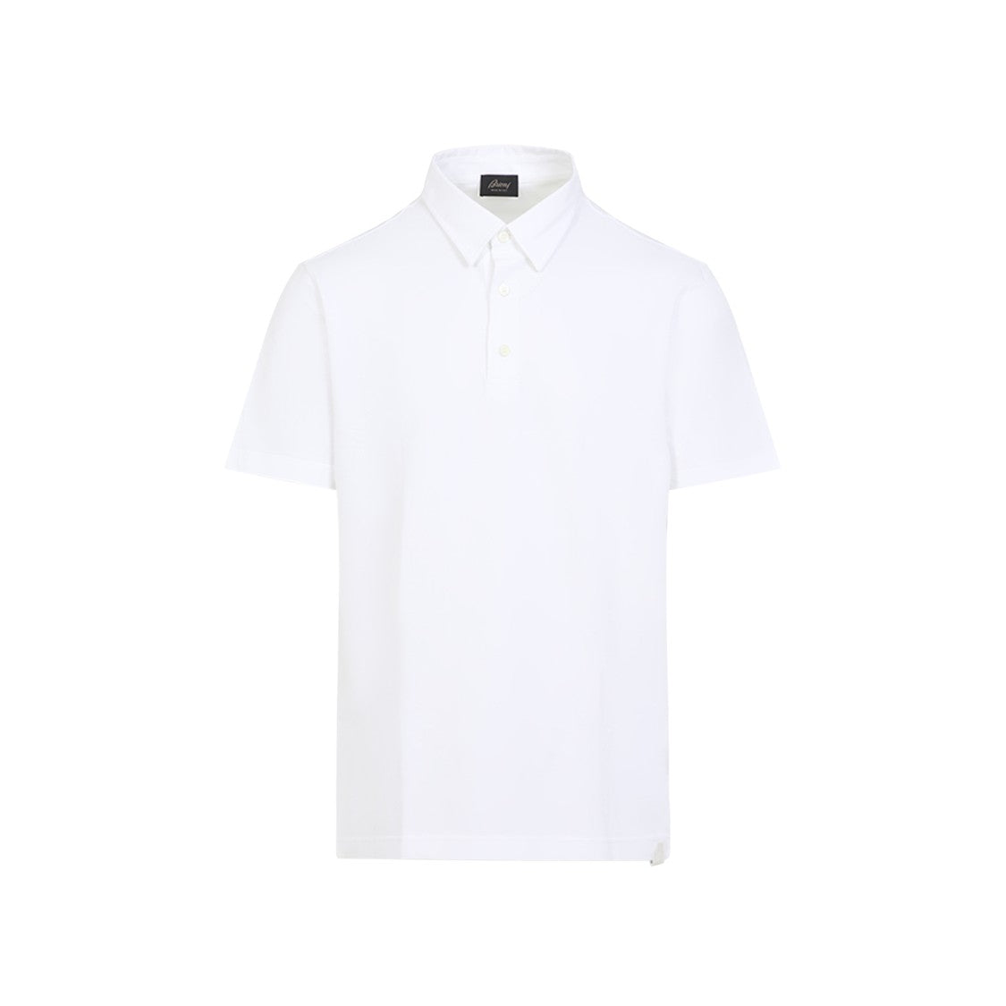 Brioni Ss White Cotton Polo