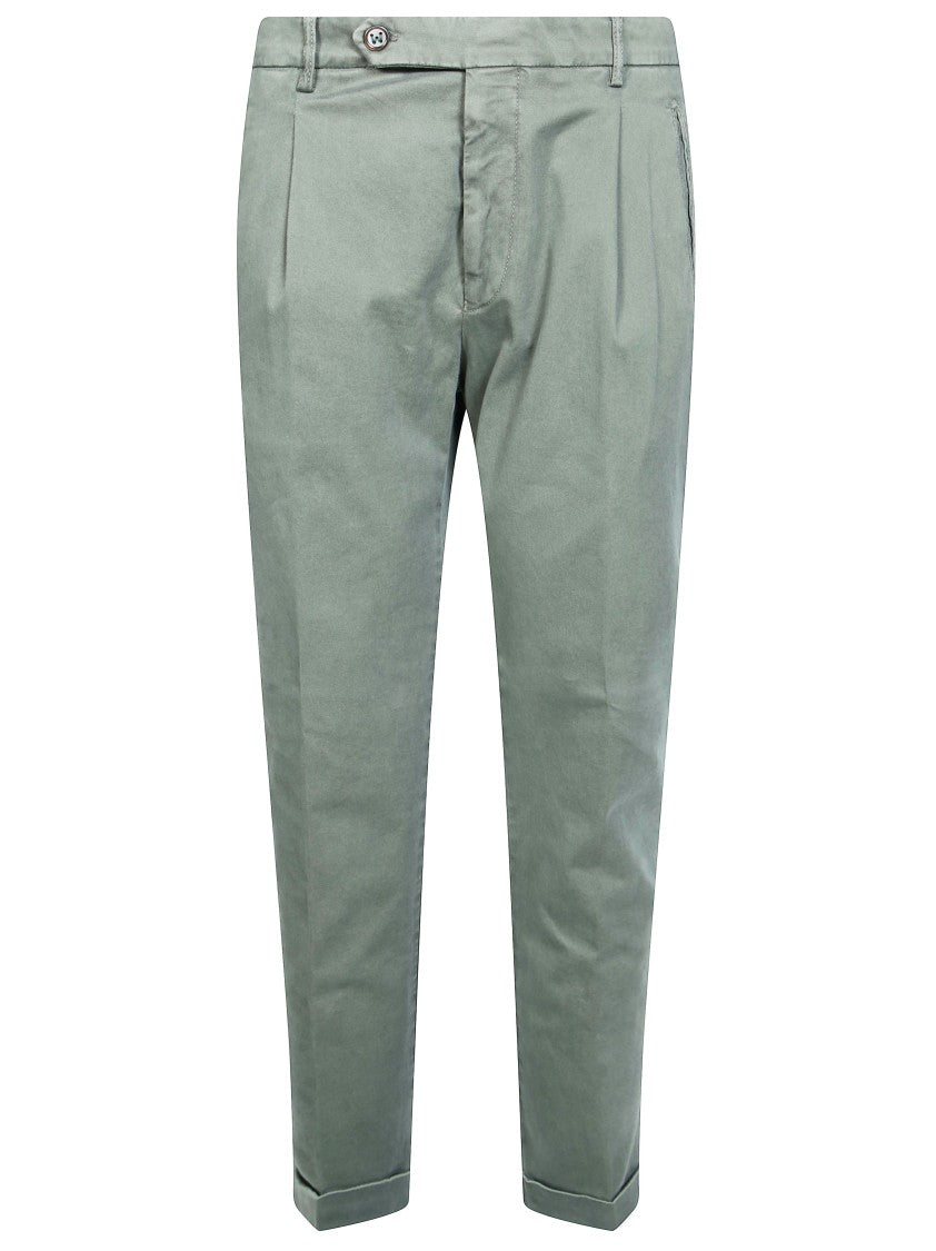 Berwich Green Tailored Cuffed Formal Pants