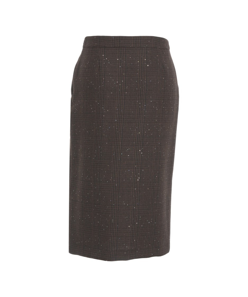 Kaos Asymmetric Hem Skirt