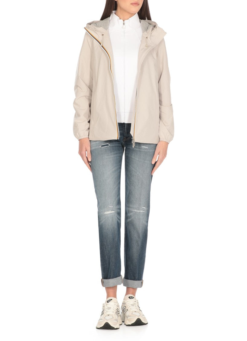 K-Way Beige Marguerite Stretch Jacket