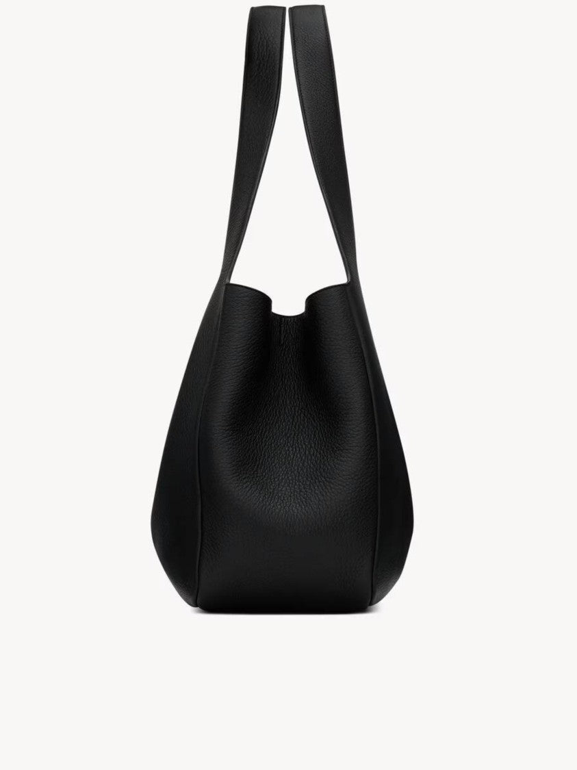 Saint Laurent Bea M Structured Black Handbag