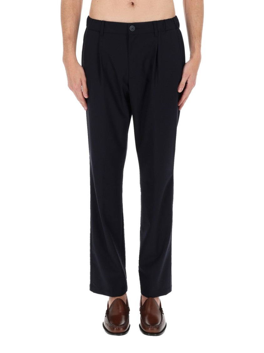 Herno Straight-Leg Wool Blend Tapered Pants