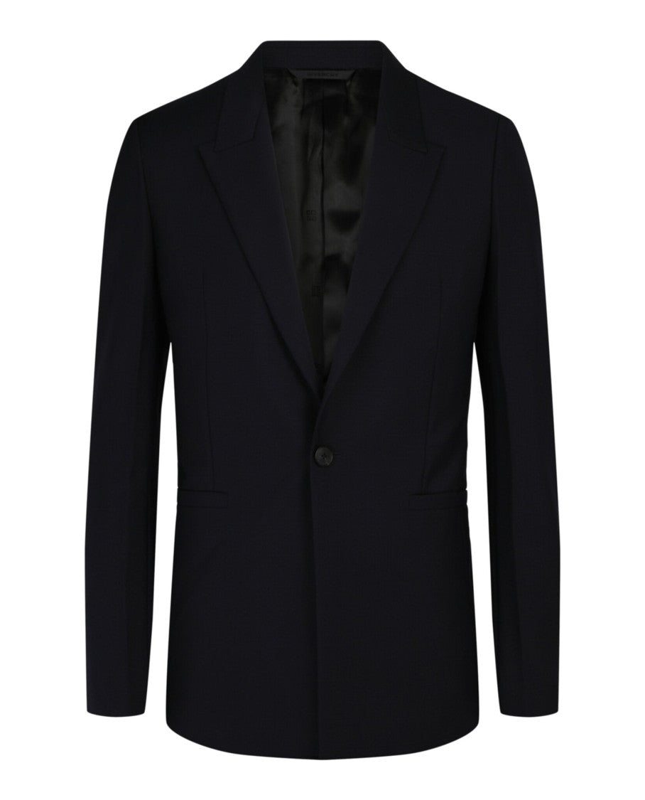 Givenchy Single-Breasted Slim Fit Blazer With Classic Peaked Lapels