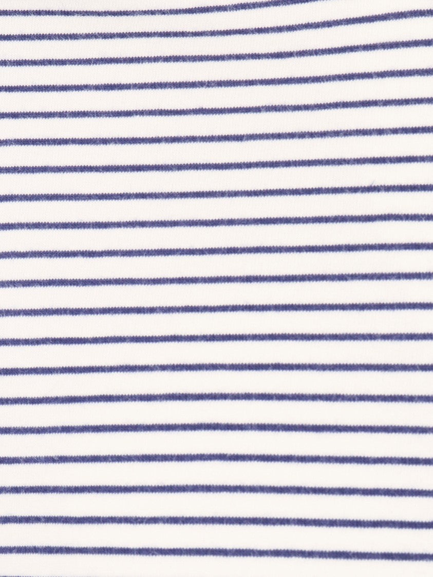 Circolo 1901 White Cotton Stripe T-Shirt