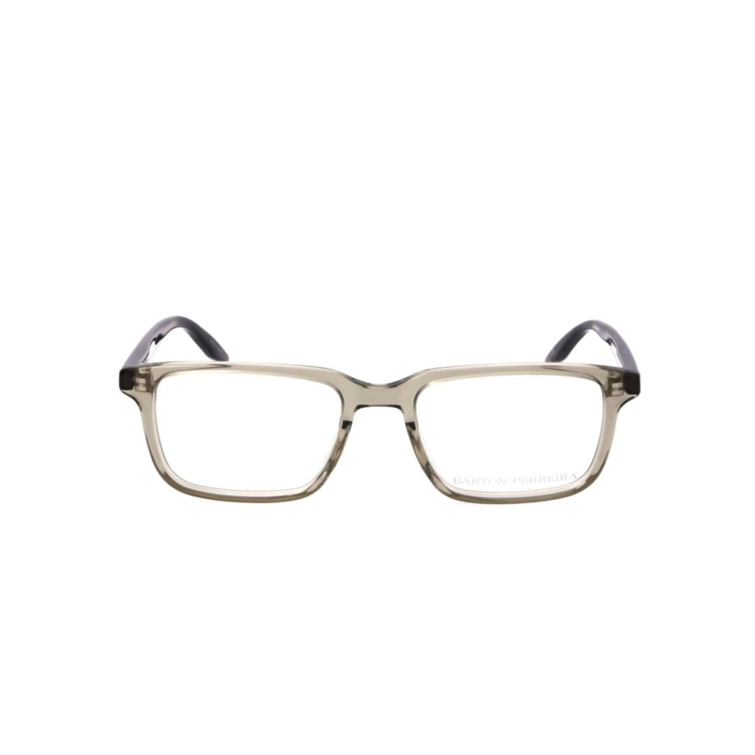Barton Perreira Bp5023 481Ey Translucent Rectangular Frame Eyeglasses With Tortoiseshell Temples