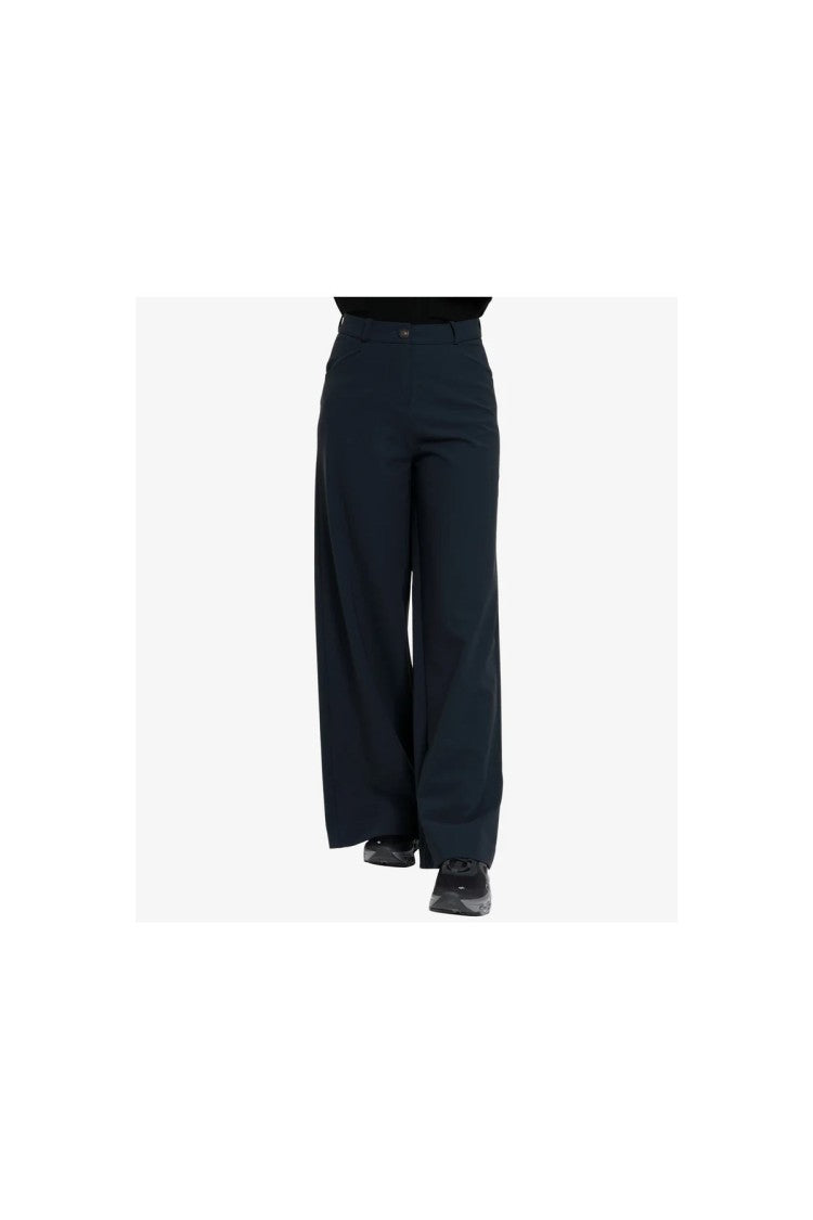 Rrd Black Cotton-Blend Wide-Leg Pants
