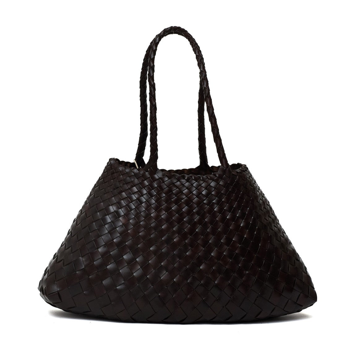 Dragon Diffusion Santa Croce Big Handwoven Tapered Buffalo Leather Tote Bag