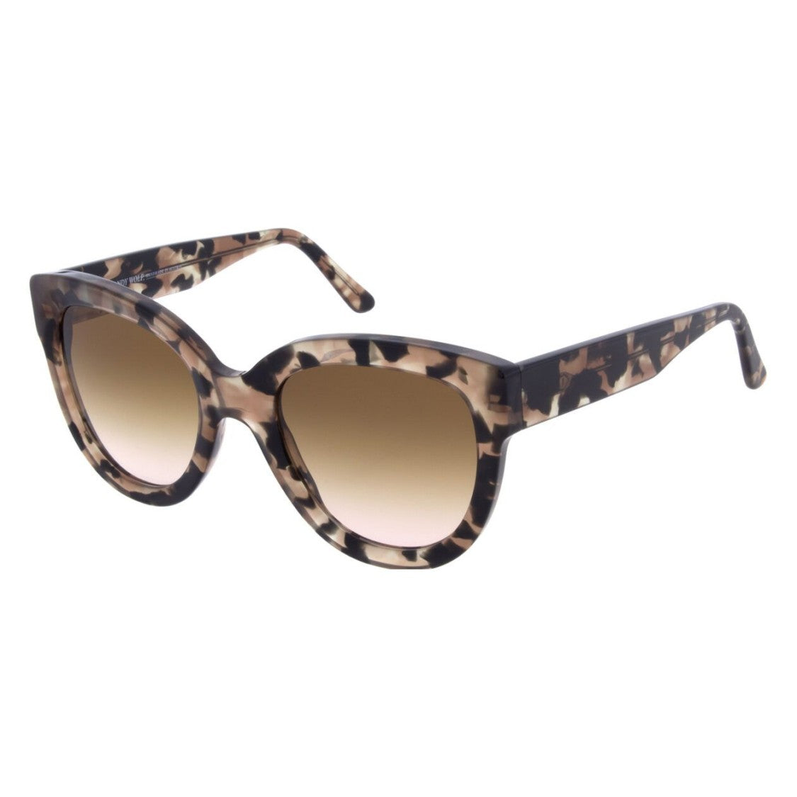 Andy Wolf Davis B Bold Oversized Cat-Eye Sunglasses With Tortoiseshell Frame