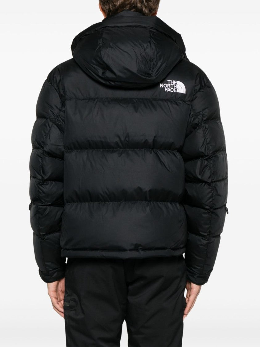 The North Face High Collar Horizontally Quilted Padded Down Jacket