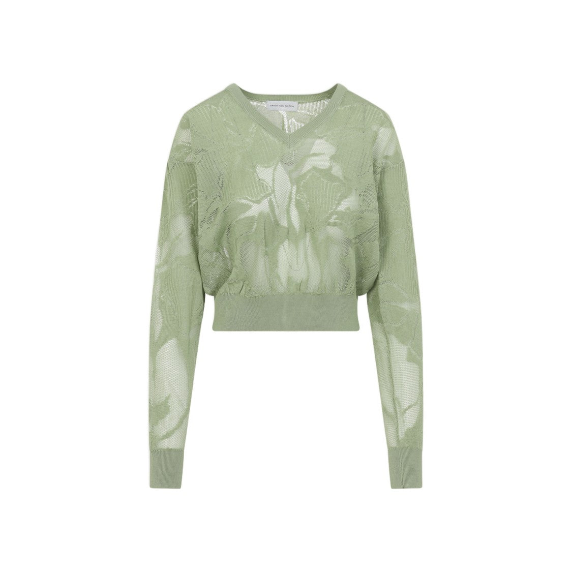 Dries Van Noten Lightweight Semi-Sheer Knit Sweater
