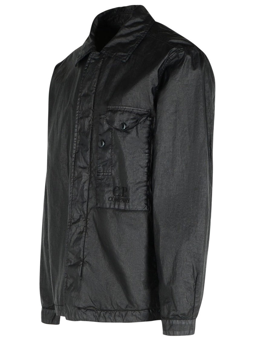 C.P. Company Black Linen Shirt
