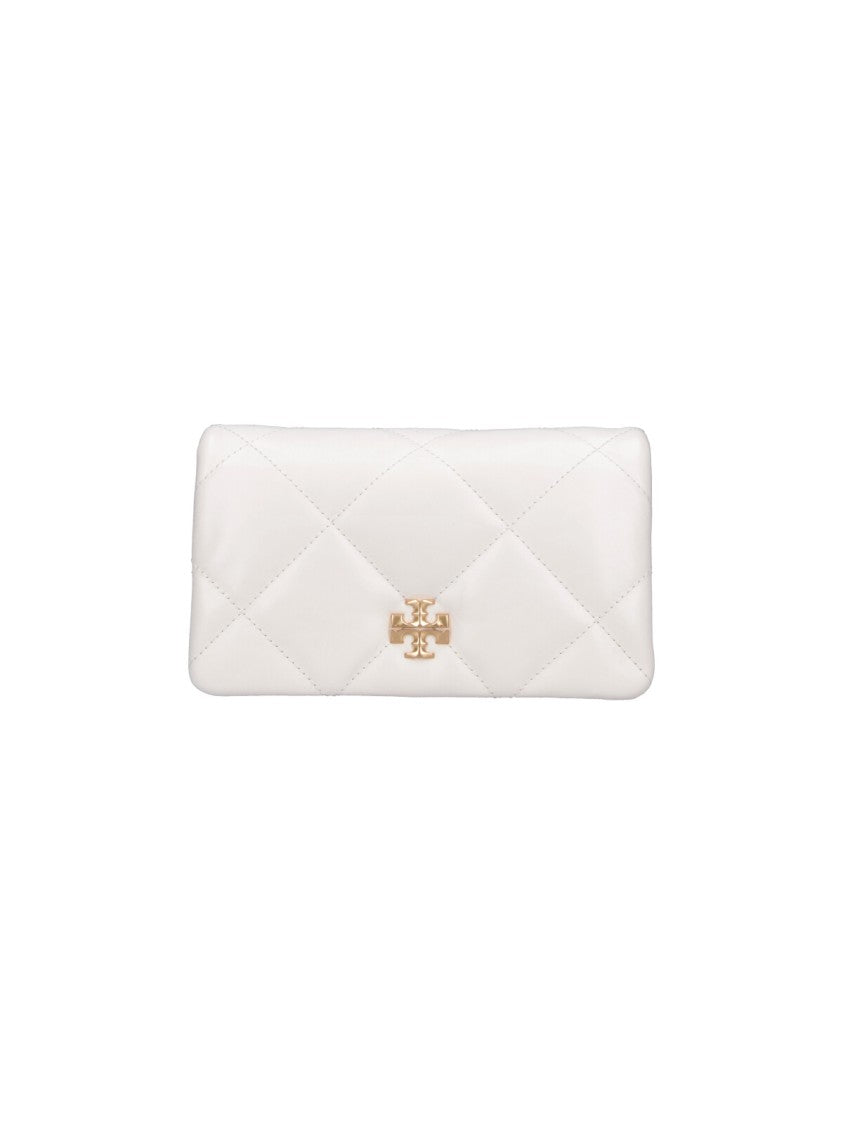 Tory Burch White Kira Quilted Nappa Wallet
