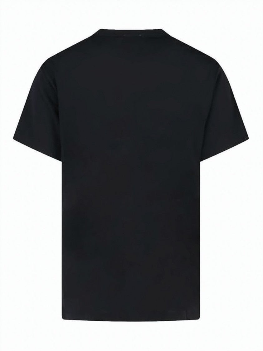 Burberry Crew Neck T-Shirt With Contrasting Embroidered Logo