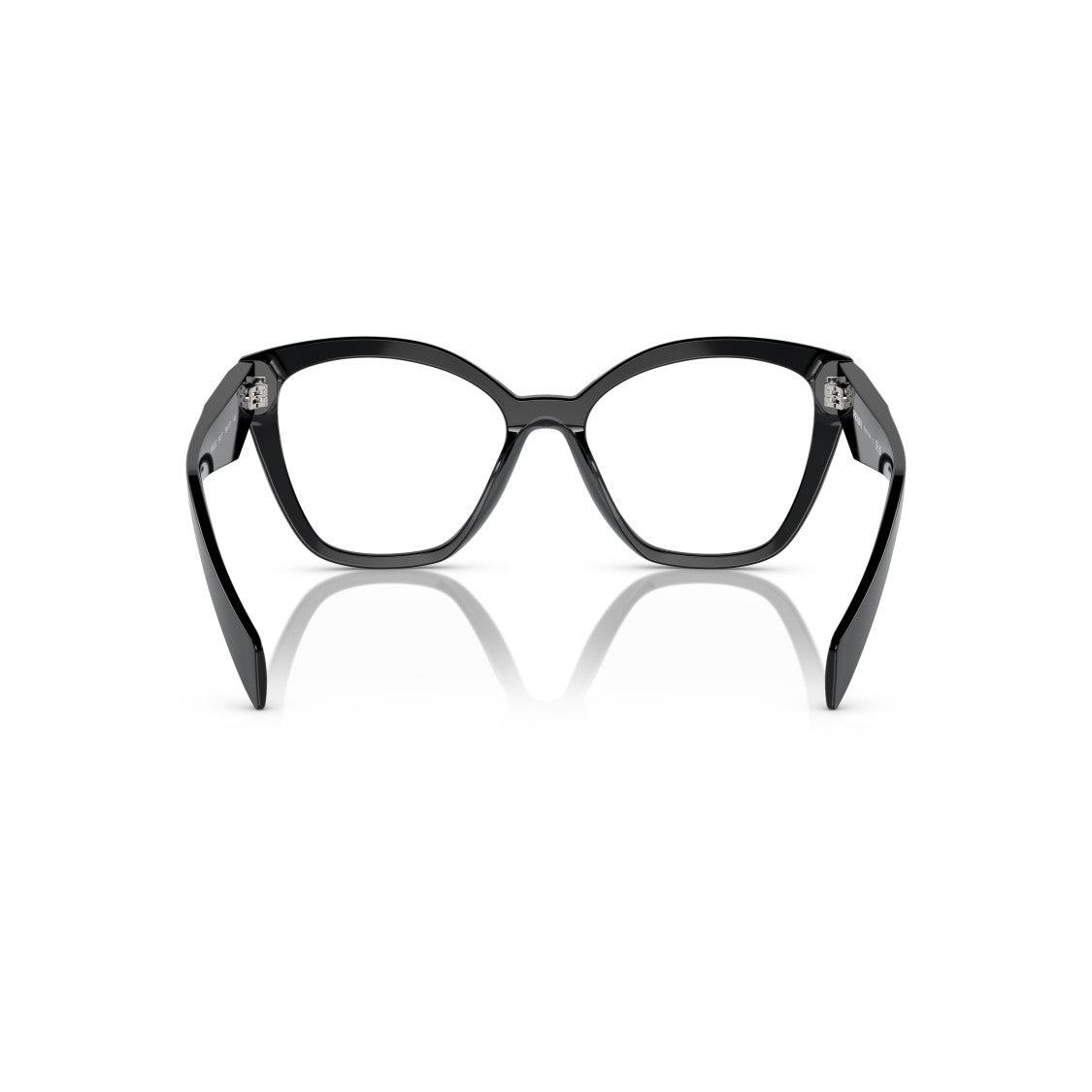 Prada 0Pr 20Zv Oversized Black Cat-Eye Sunglasses