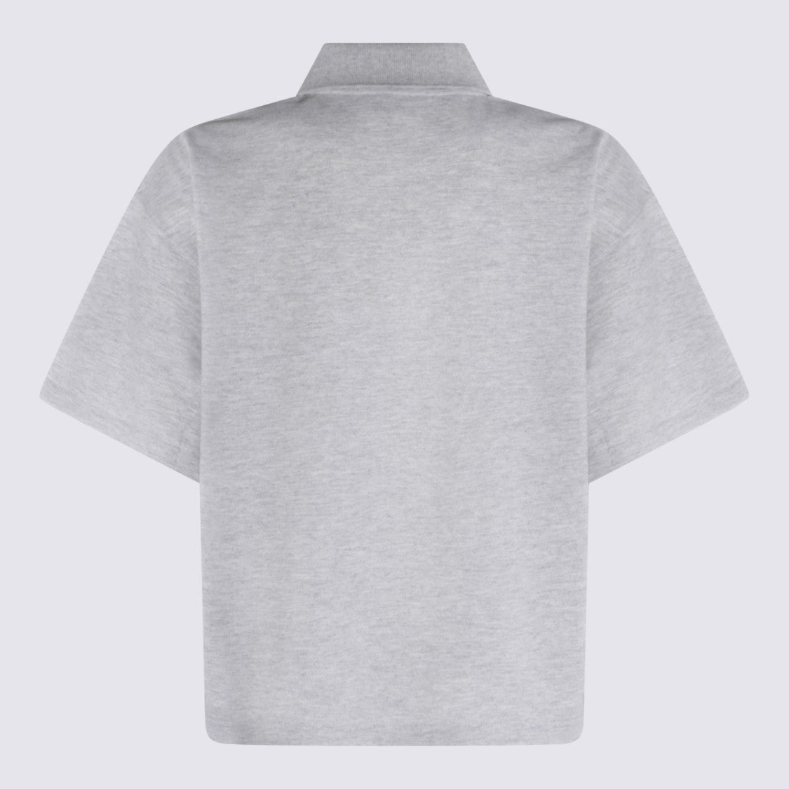 Saint Laurent Grey Cotton Polo Shirt