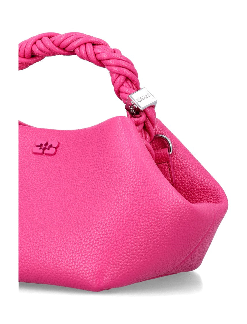 Ganni Pink Bou Small Peached Leather Mini Bag